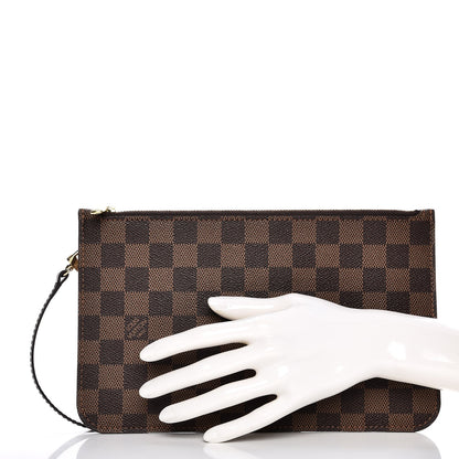Louis Vuitton Damier Ebene Neverfull MM GM Pochette 2 of 7