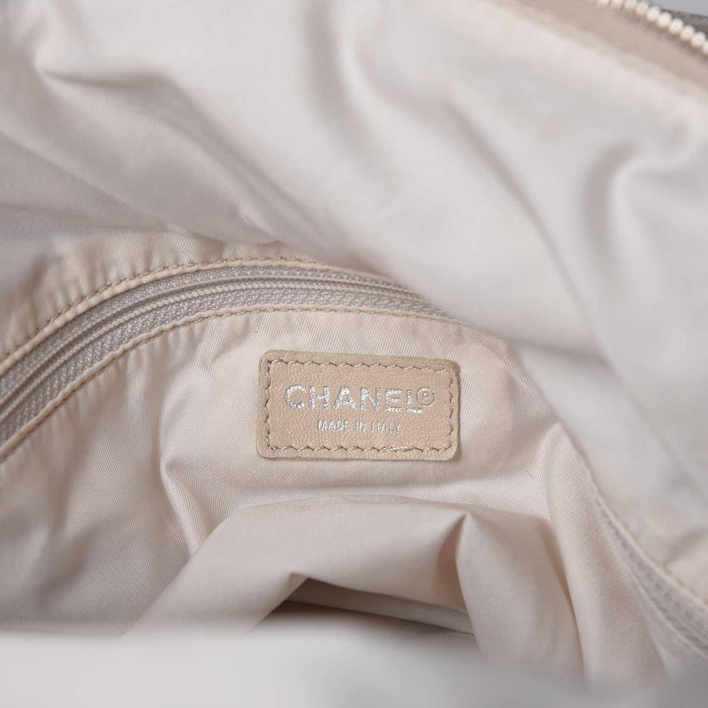 Nylon Small Travel Duffle Beige