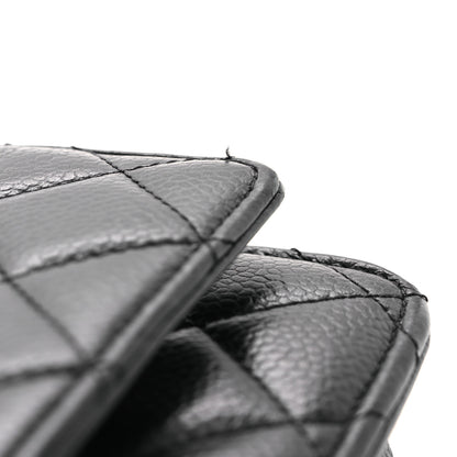 Chanel Caviar Quilted Wallet On Chain WOC Black 13 of 14