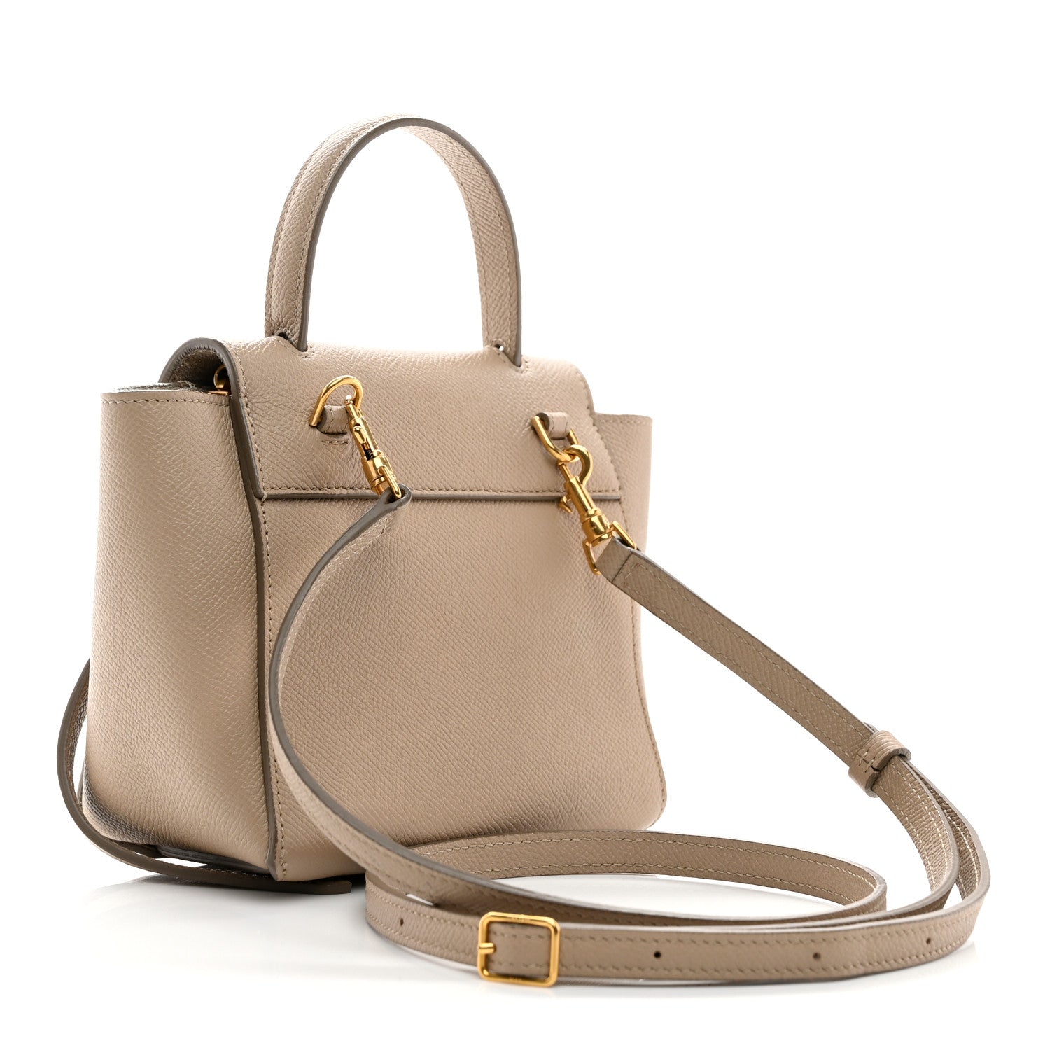Celine Grained Calfskin Pico Belt Bag Light Taupe 3 of 9