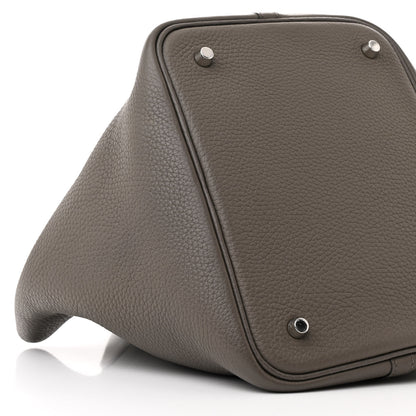 Hermes Taurillon Clemence Picotin Lock 22 MM Etain 9 of 10