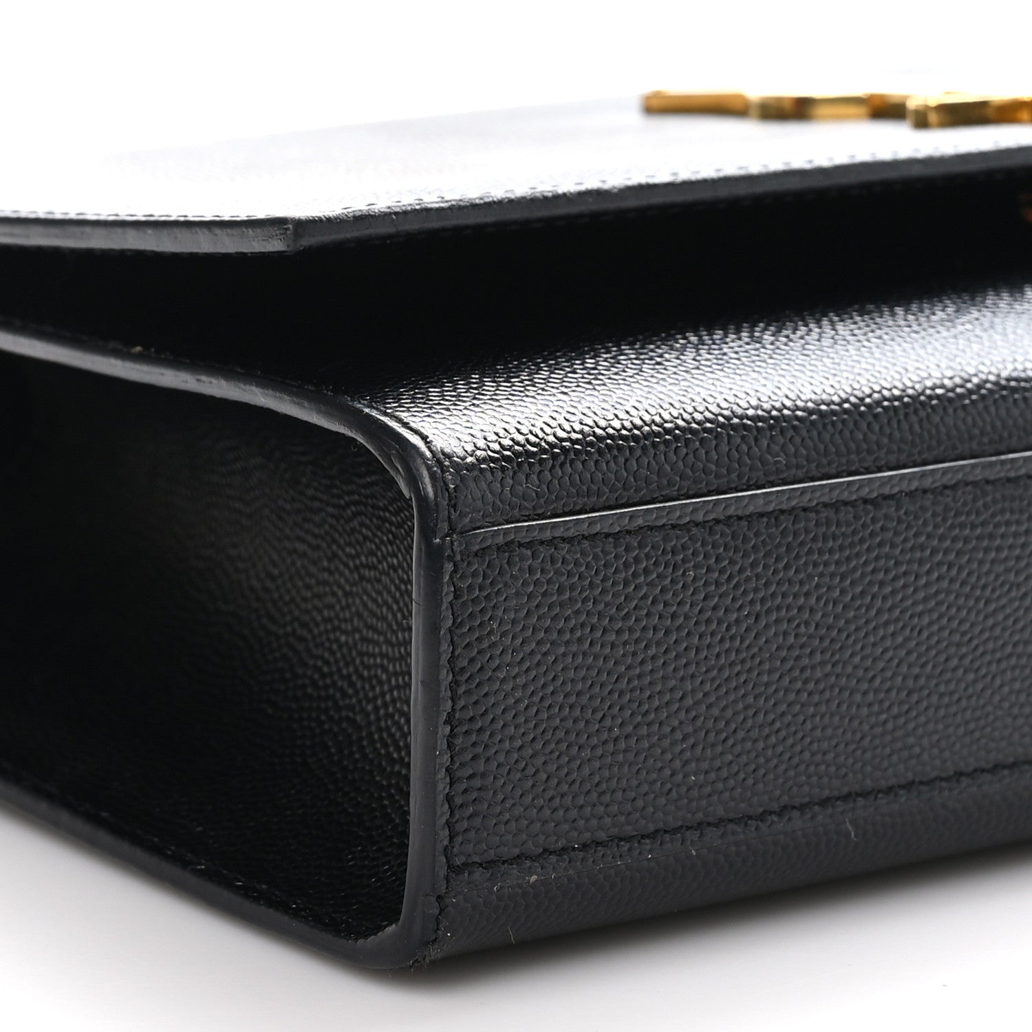 Saint Laurent Grain De Poudre Medium Classic Monogram Kate Satchel Black 8 of 9
