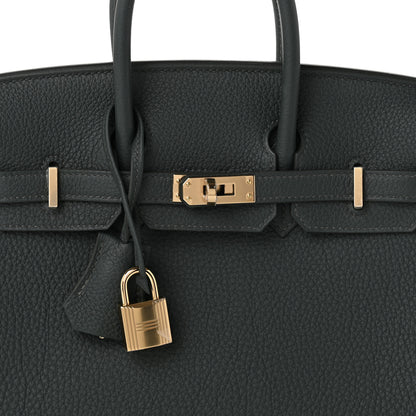 Hermes Togo Birkin 25 Vert Mangrove 7 of 9