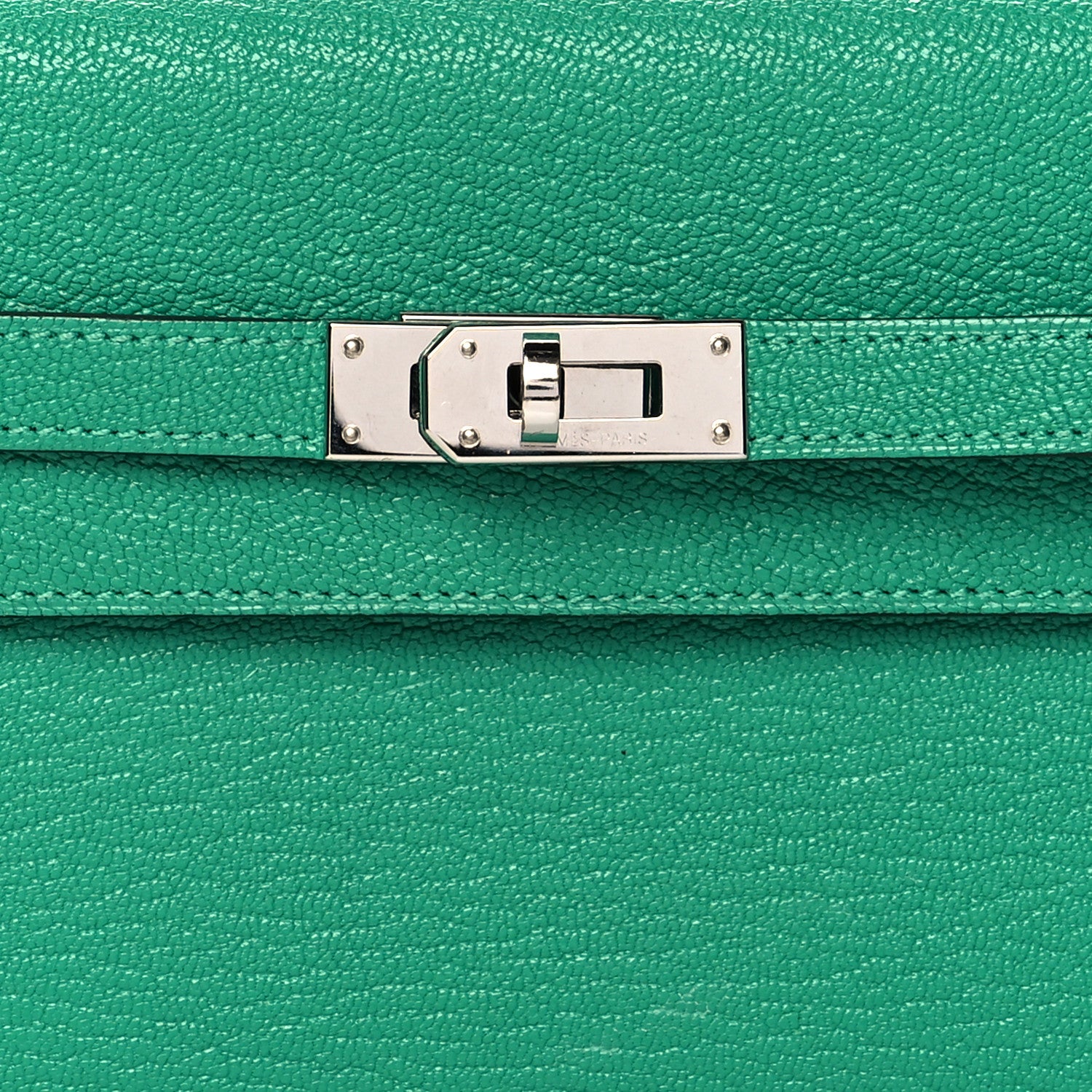 Hermes Chevre Mysore Kelly To Go Wallet Vert Vertigo 6 of 9