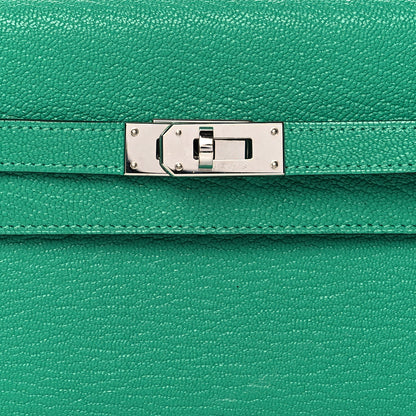 Hermes Chevre Mysore Kelly To Go Wallet Vert Vertigo 6 of 9