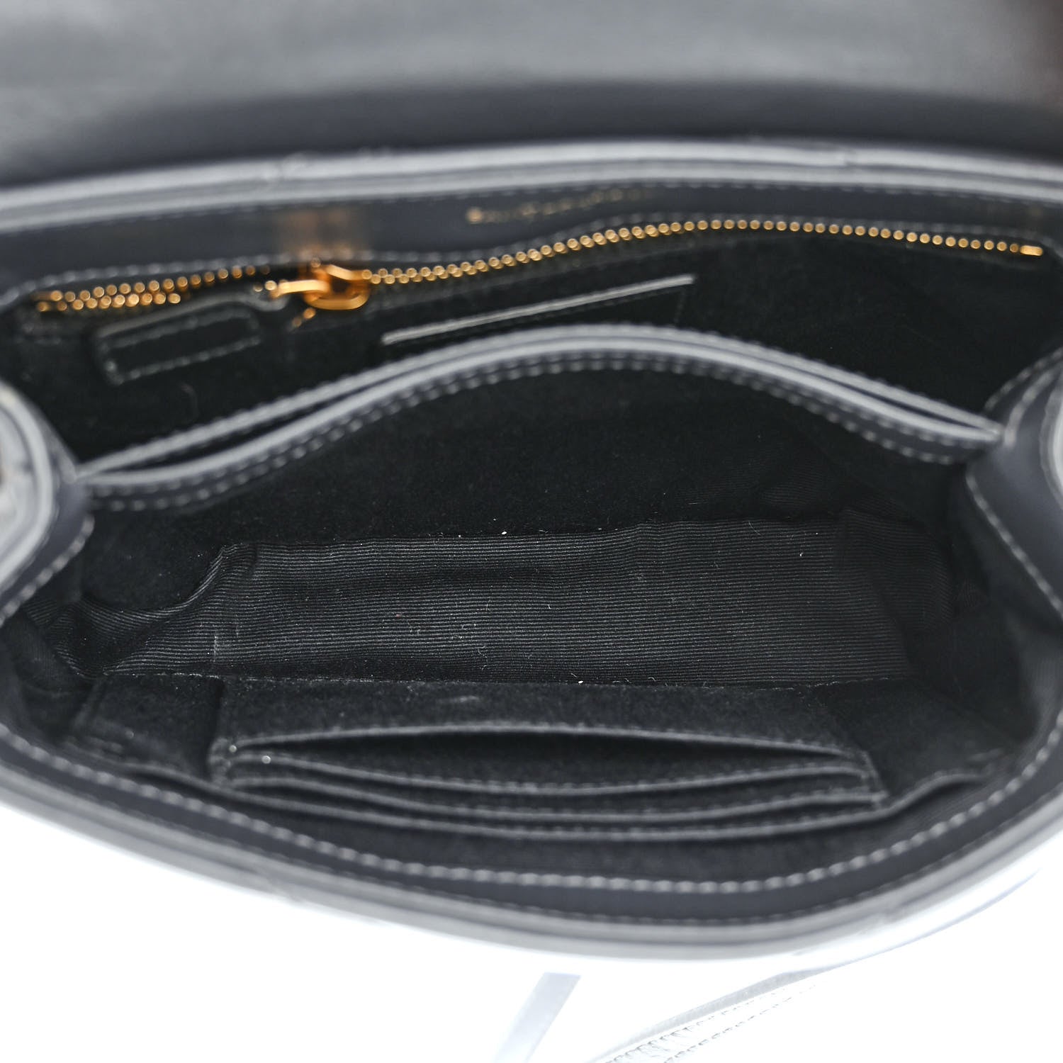 Saint Laurent Calfskin Y Quilted Monogram Toy Loulou Crossbody Bag Dark Smog 5 of 13