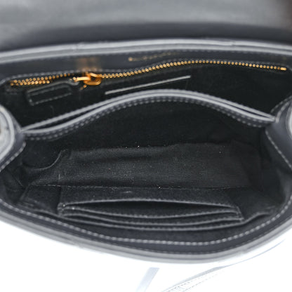 Saint Laurent Calfskin Y Quilted Monogram Toy Loulou Crossbody Bag Dark Smog 5 of 13