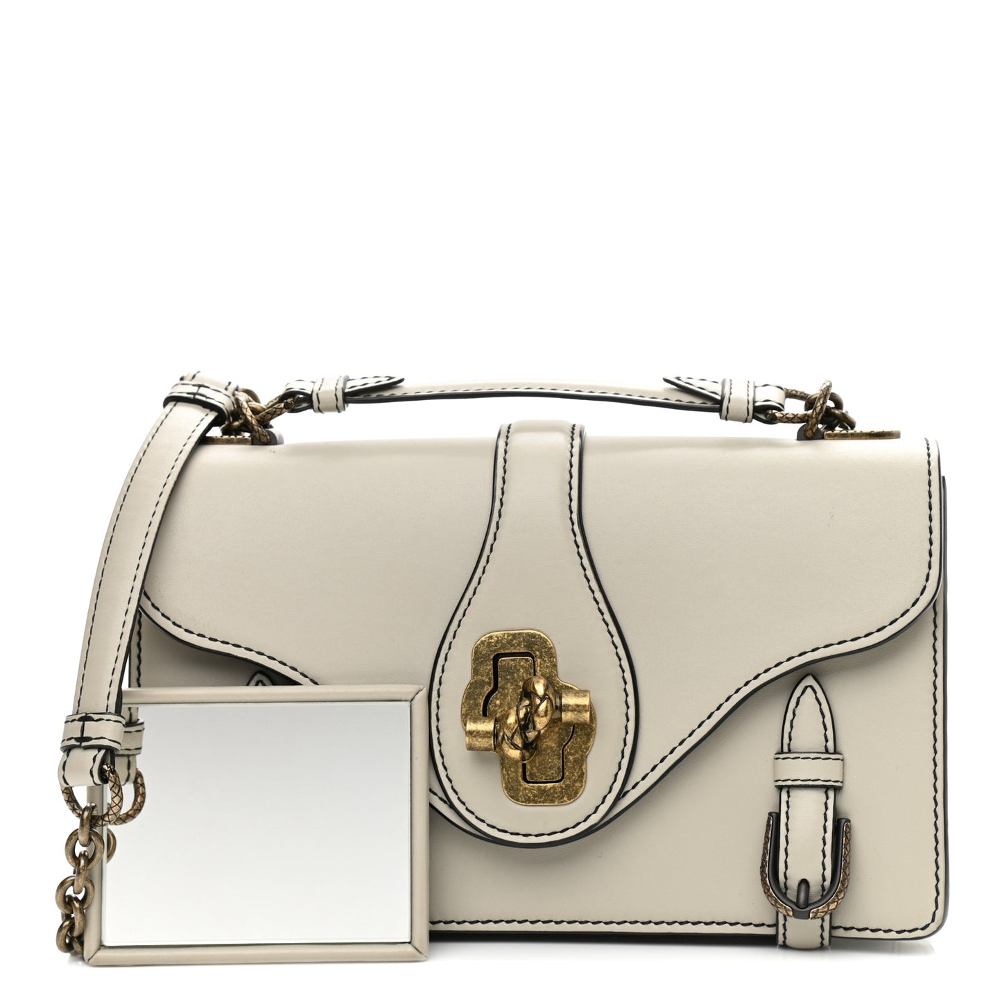 French Calf City Knot Bag Cement