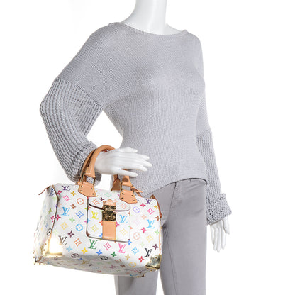 Louis Vuitton Monogram Multicolor Speedy 30 White 9 of 15