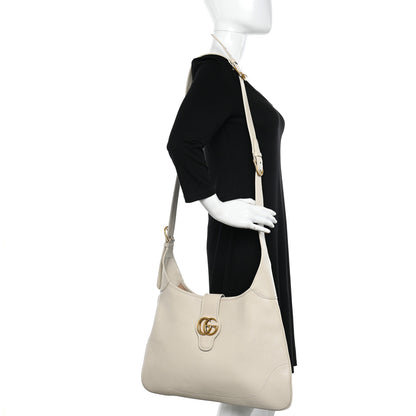 Gucci Goatskin Large Aphrodite Shoulder Bag Mystic White 2 of 12