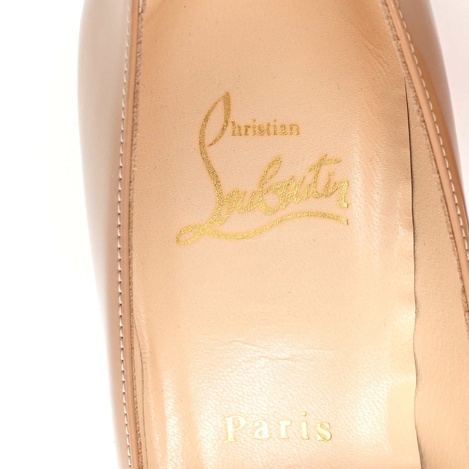 Christian Louboutin Patent Fififa 100 Pumps 36.5 Nude 8 of 10