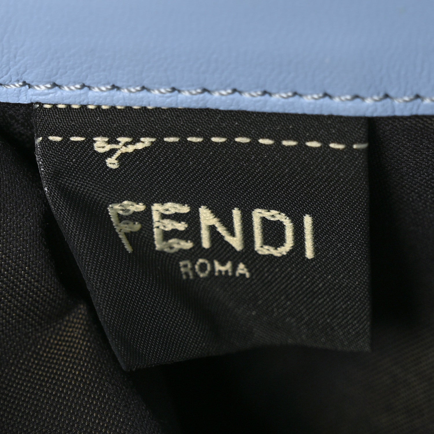Fendi Nappa Matisse FF Embossed Continental Wallet on Chain Placid Blue 8 of 8