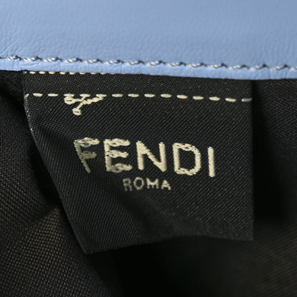 Fendi Nappa Matisse FF Embossed Continental Wallet on Chain Placid Blue 8 of 8