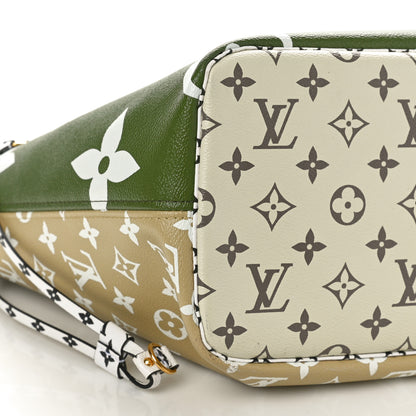 Louis Vuitton Monogram Giant Neverfull MM Kaki 9 of 11
