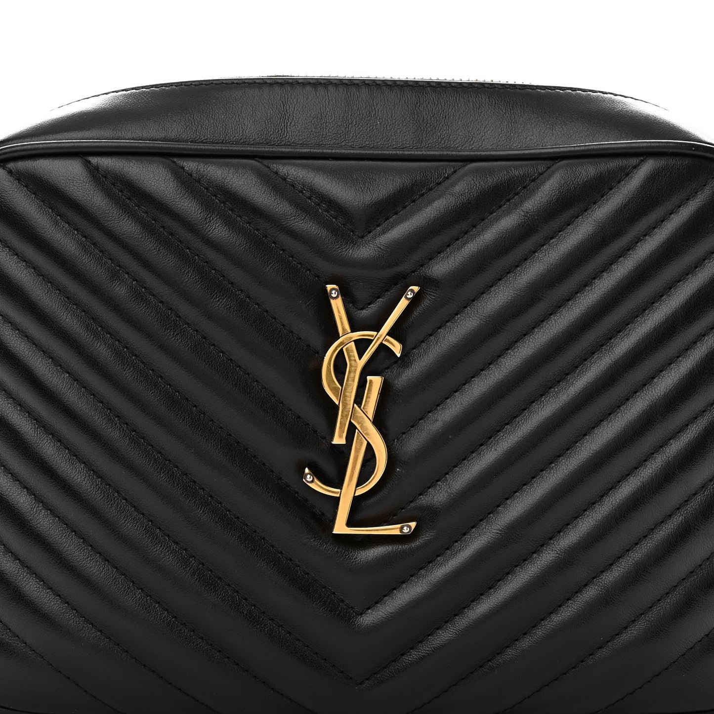 Calfskin Matelasse Monogram Lou Camera Bag Black