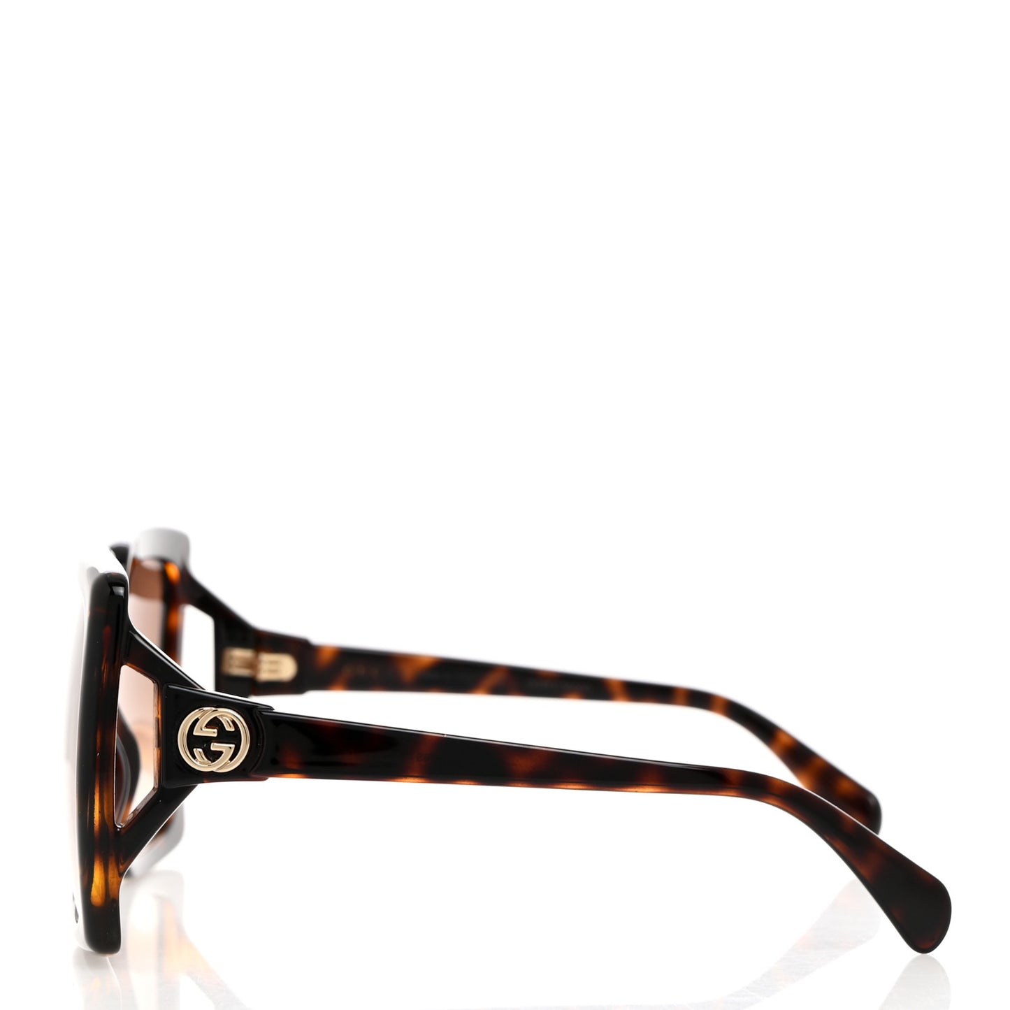 Acetate Square Frame Sunglasses GG0876S Tortoise