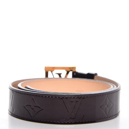 Louis Vuitton Vernis LV Frame Belt 85 34 Amarante 3 of 9