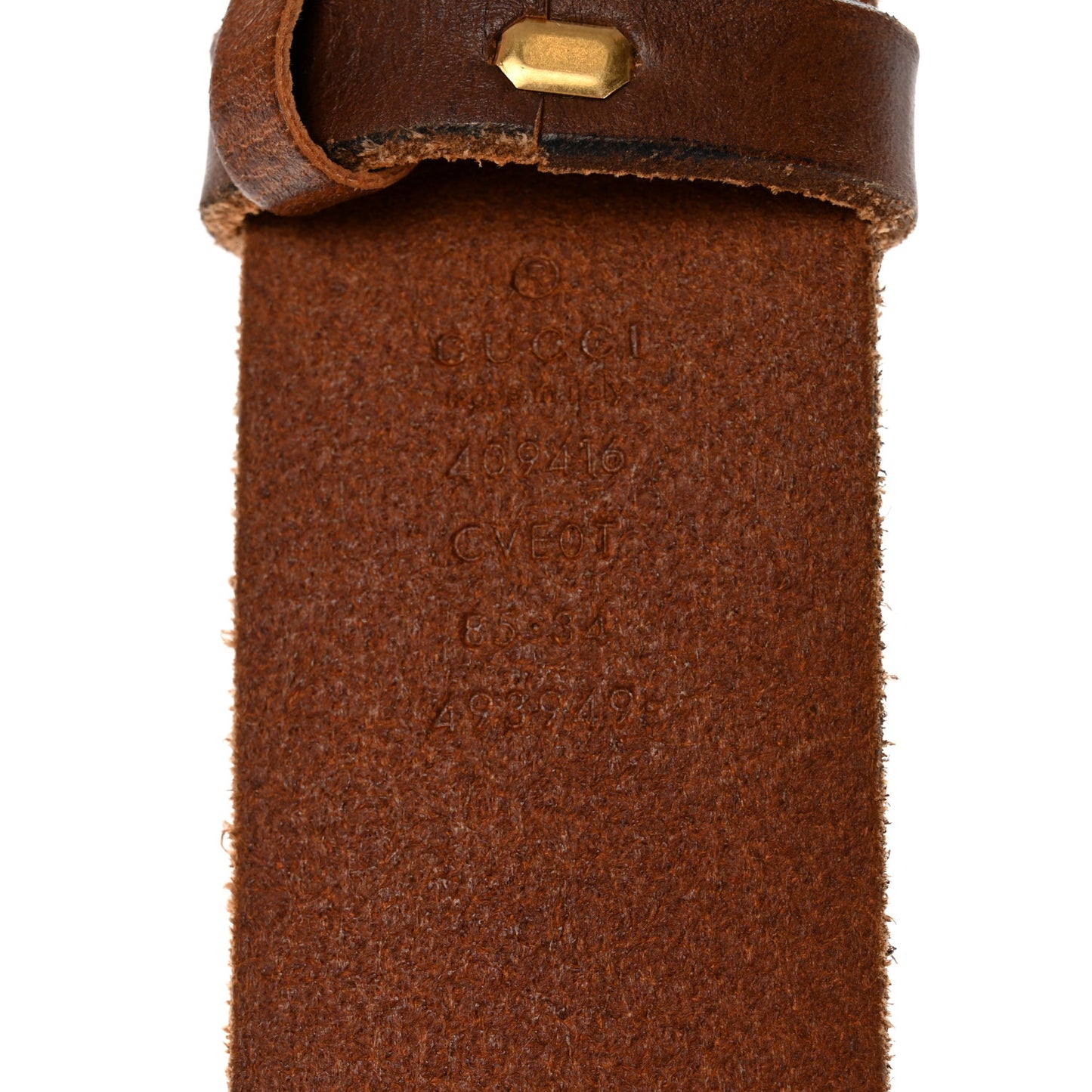 Faded Calfskin Double G 40mm Belt 85 34 Cuir