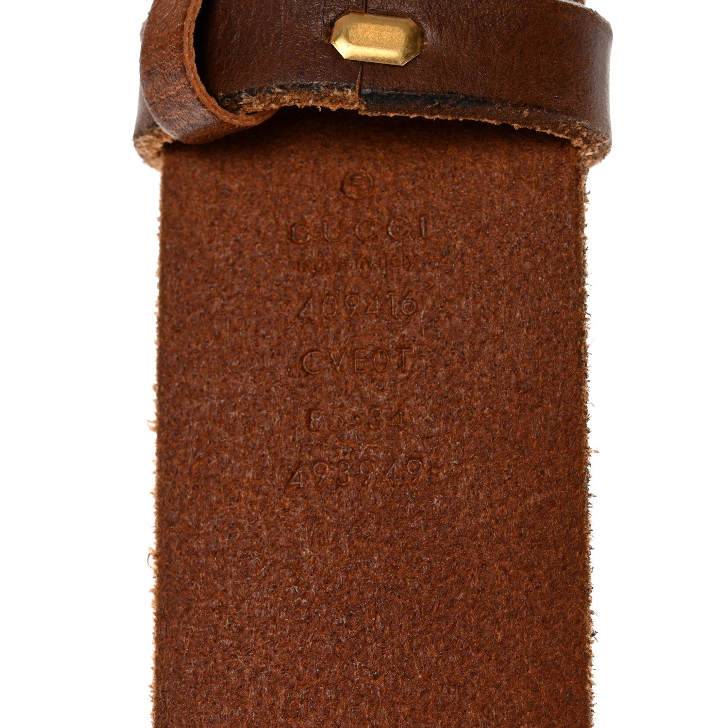 Gucci Faded Calfskin Double G 40mm Belt 85 34 Cuir 3 of 10