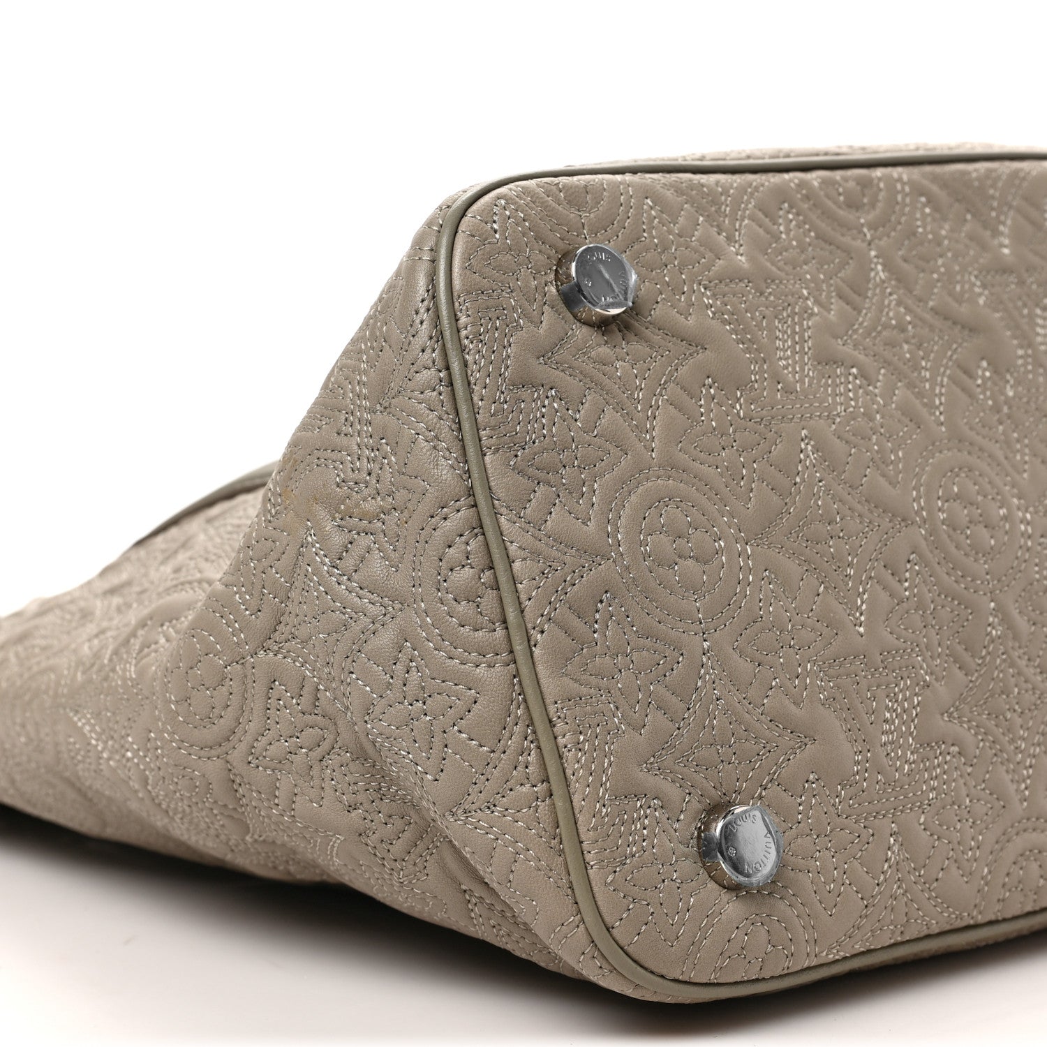 Louis Vuitton Monogram Lambskin Antheia Ixia MM Grey 7 of 8