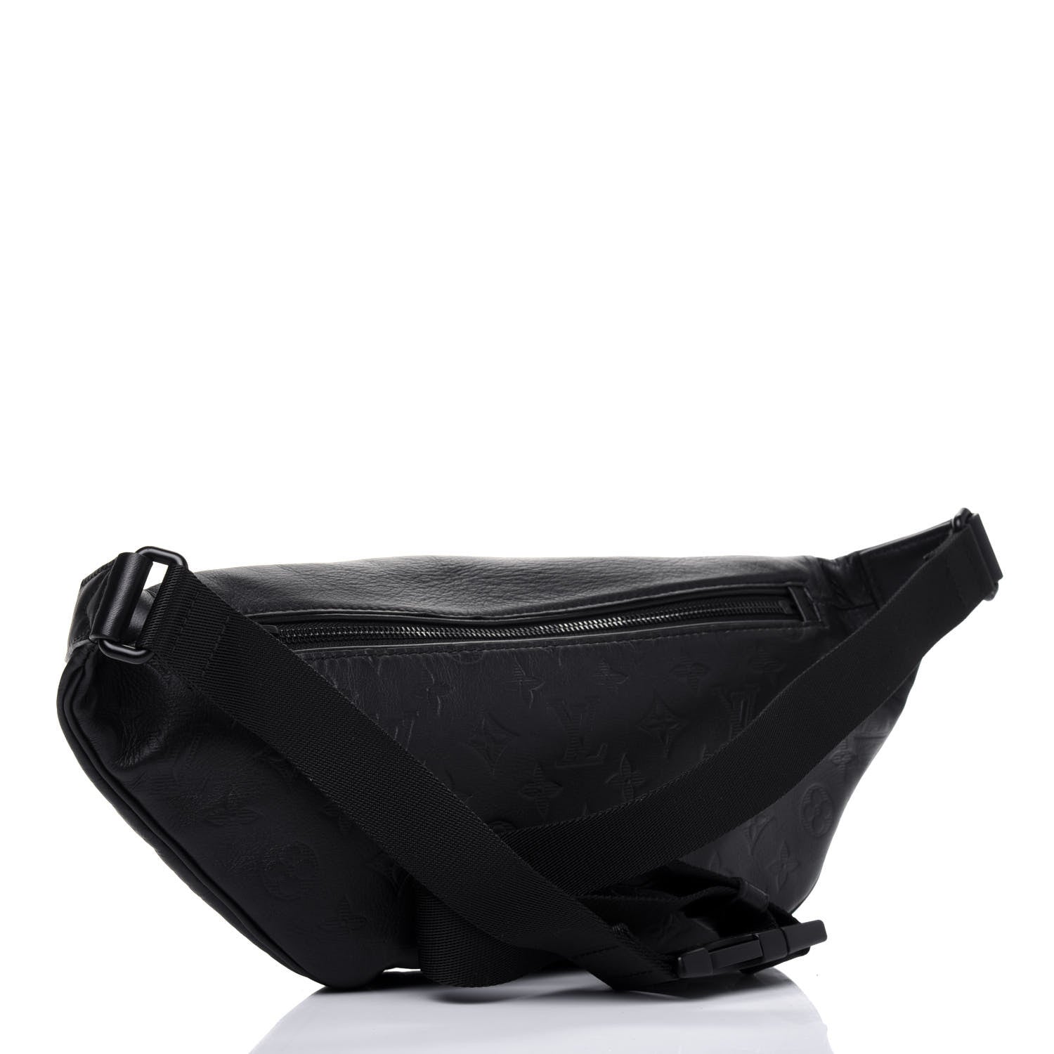 Louis Vuitton Calfskin Monogram Shadow Discovery Bumbag Black 3 of 10