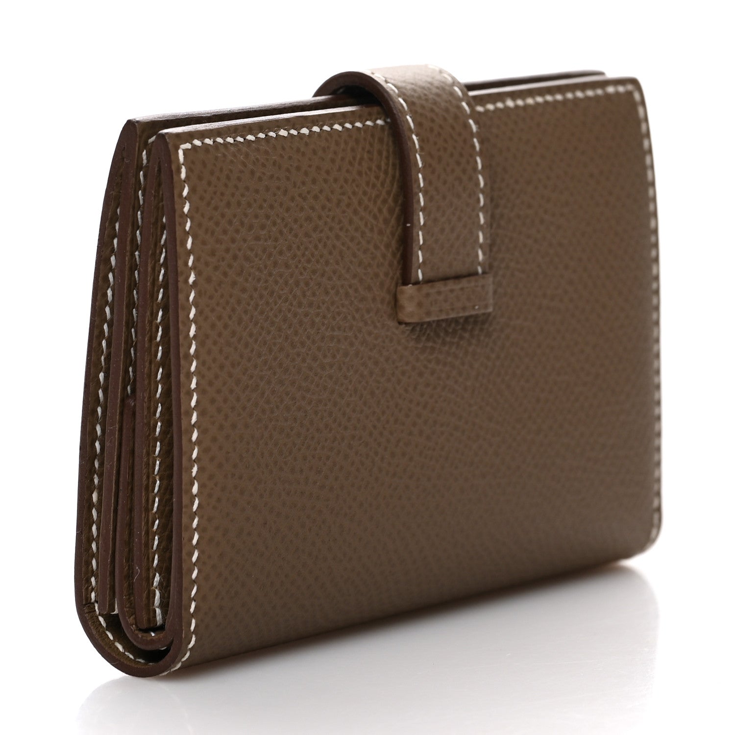 Hermes Epsom Mini Bearn Wallet Etoupe 3 of 9