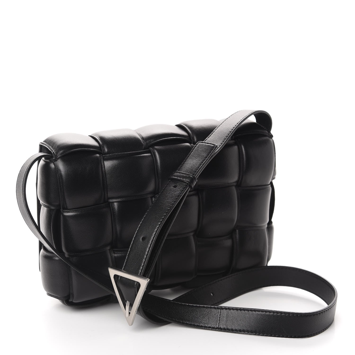 Bottega Veneta Nappa Maxi Intreccio Padded Cassette Crossbody Bag Black 3 of 9