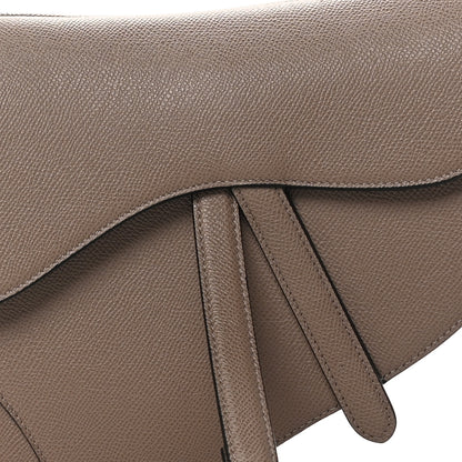 Christian Dior Grained Calfskin Saddle Bag Warm Taupe 8 of 10