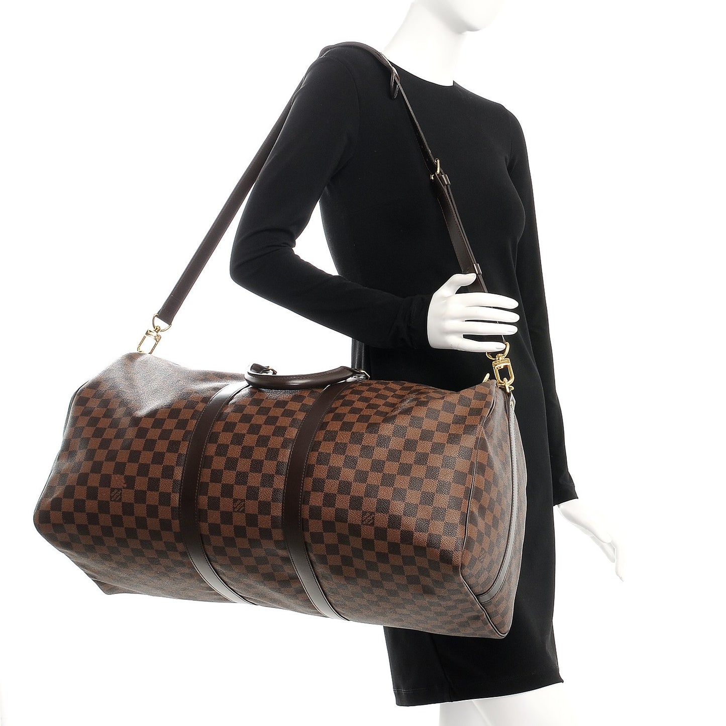 Damier Ebene Keepall Bandouliere 55