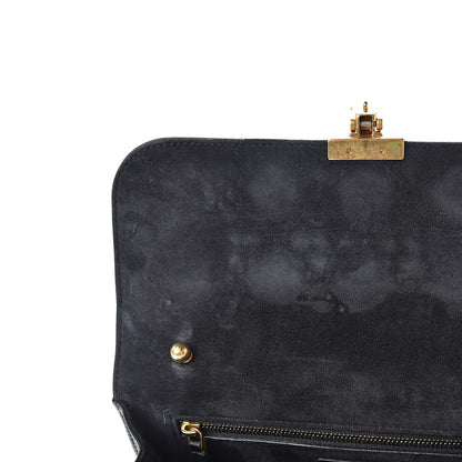 Christian Dior Lambskin Cannage Studded Large Dioraddict Flap Bag Black 12 of 14