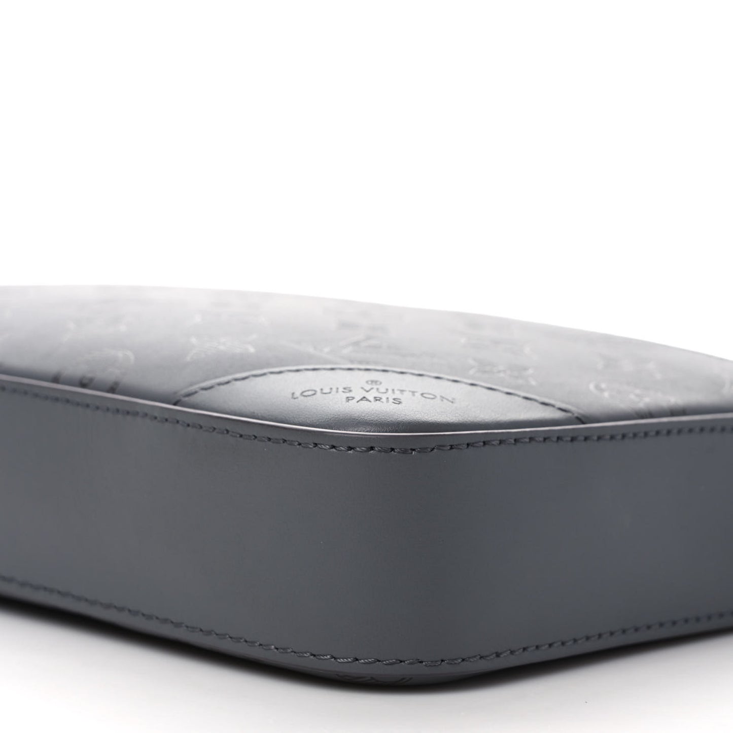 Calfskin Monogram Shadow Duo Messenger Anthracite Gray