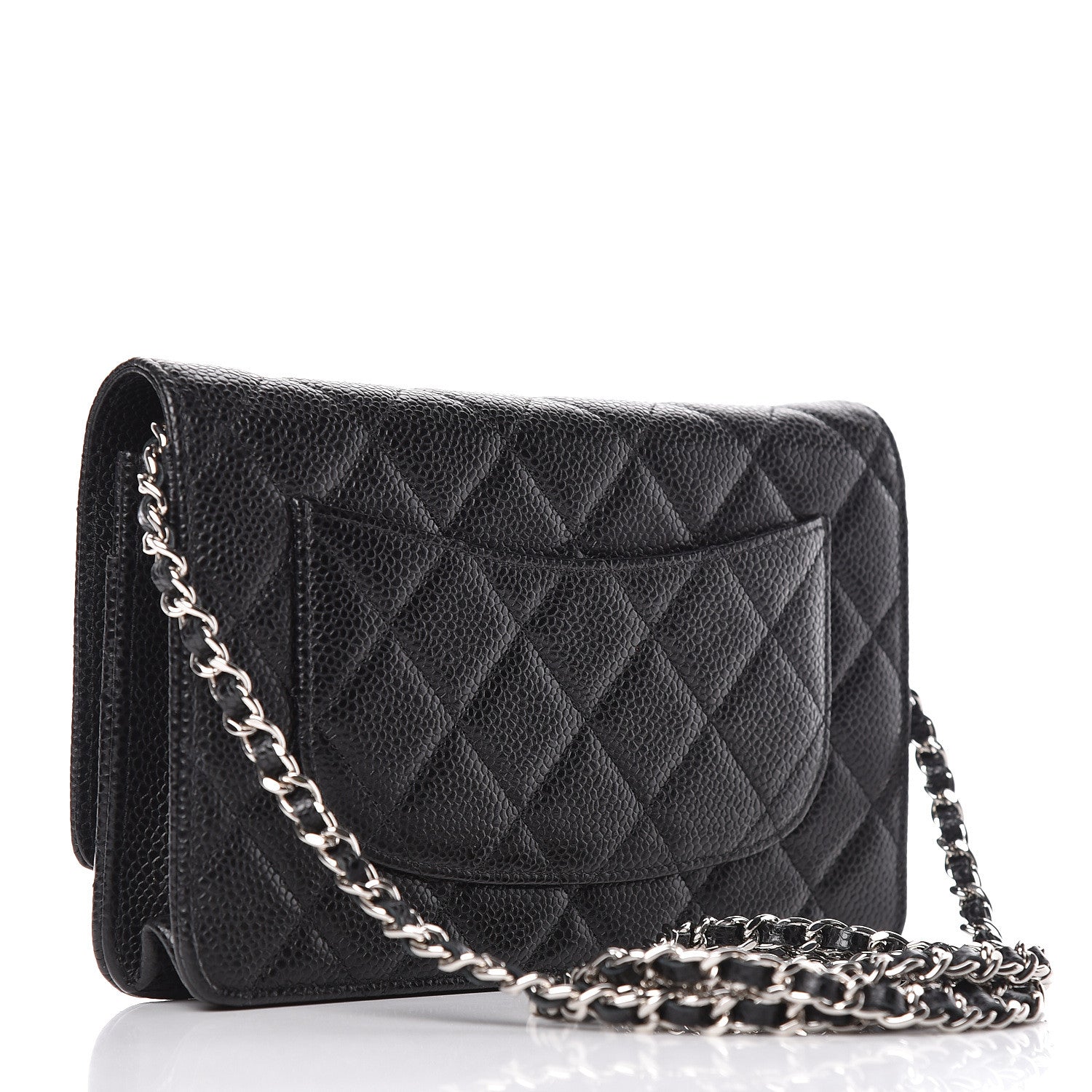 Chanel Caviar Quilted Wallet On Chain WOC Black 3 of 12
