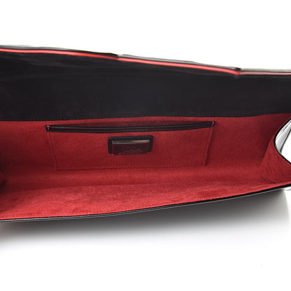 Christian Louboutin Patent So Kate Baguette Clutch Black 5 of 9