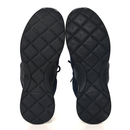 Chanel Stretch Fabric CC Sneakers 40 Black 6 of 9