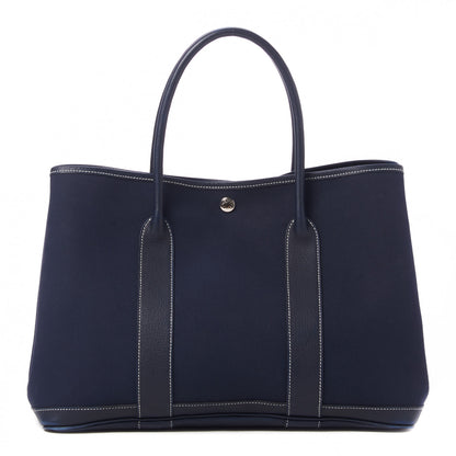 Hermes Toile Negonda Garden Party Tote 36 MM Bleu Marine 1 of 7