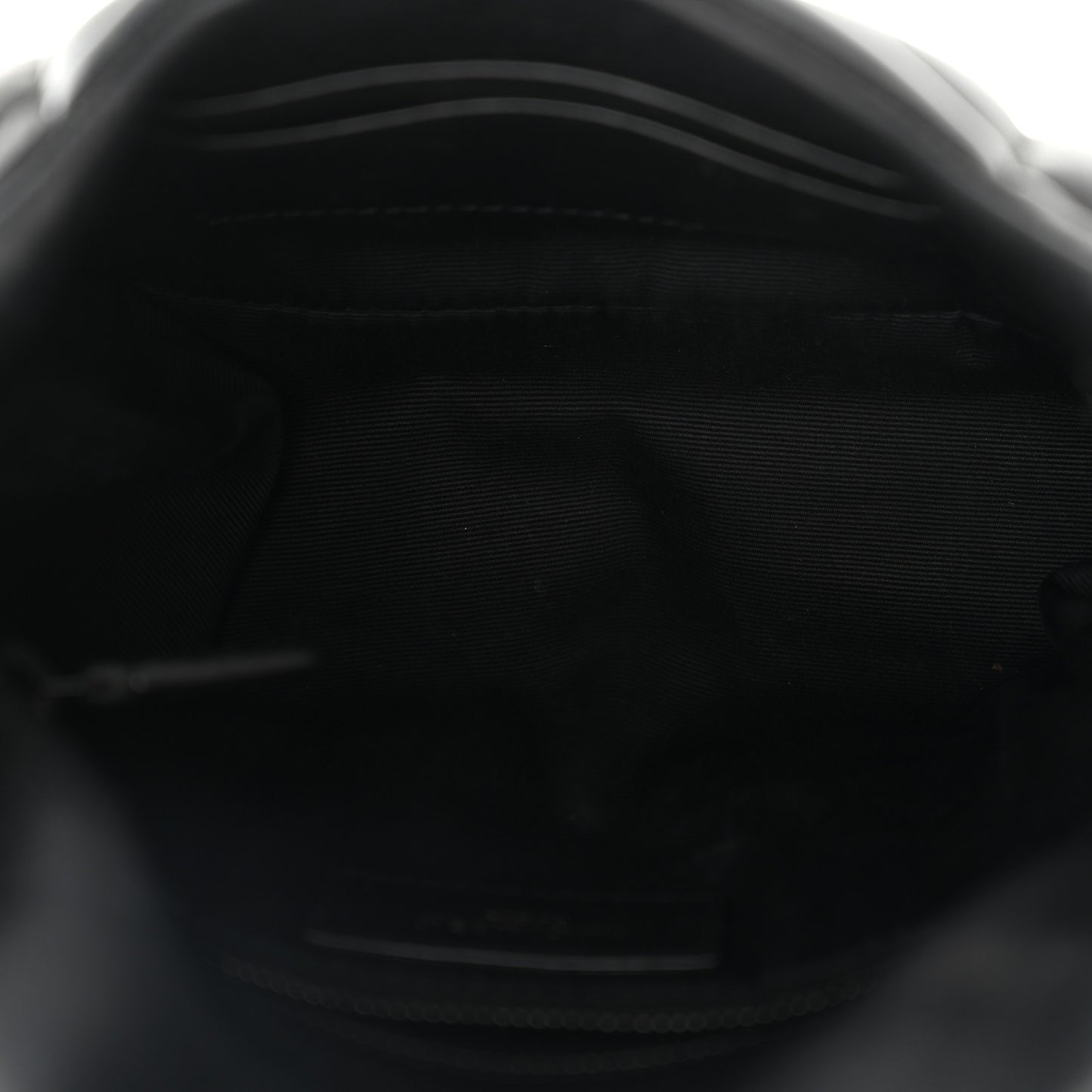 Lambskin Quilted Toy Loulou Puffer Monogram Monochrome Chain Satchel Black