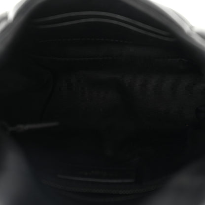 Saint Laurent Lambskin Quilted Toy Loulou Puffer Monogram Monochrome Chain Satchel Black 4 of 9