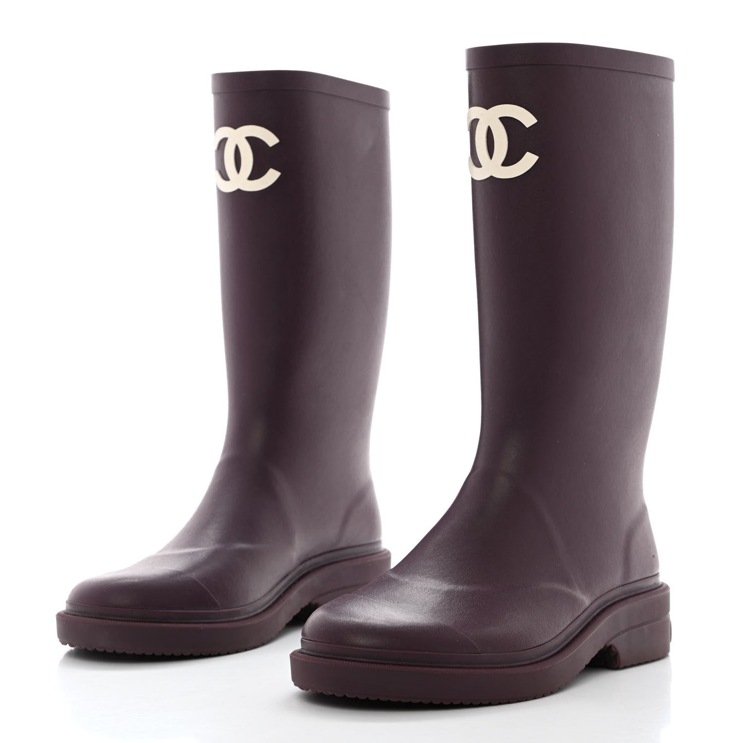 Caoutchouk CC High Boots 37 Dark Purple