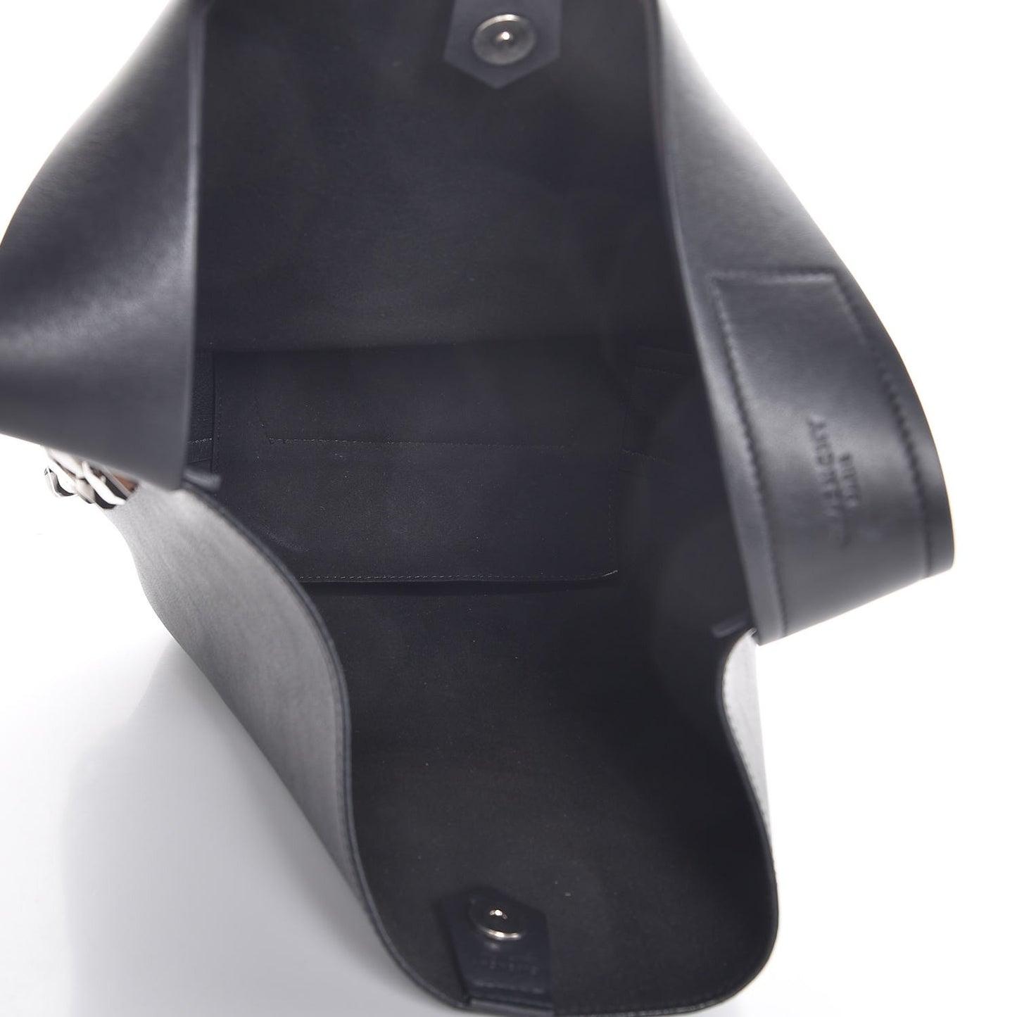 Calfskin Infinity Bucket Bag Black
