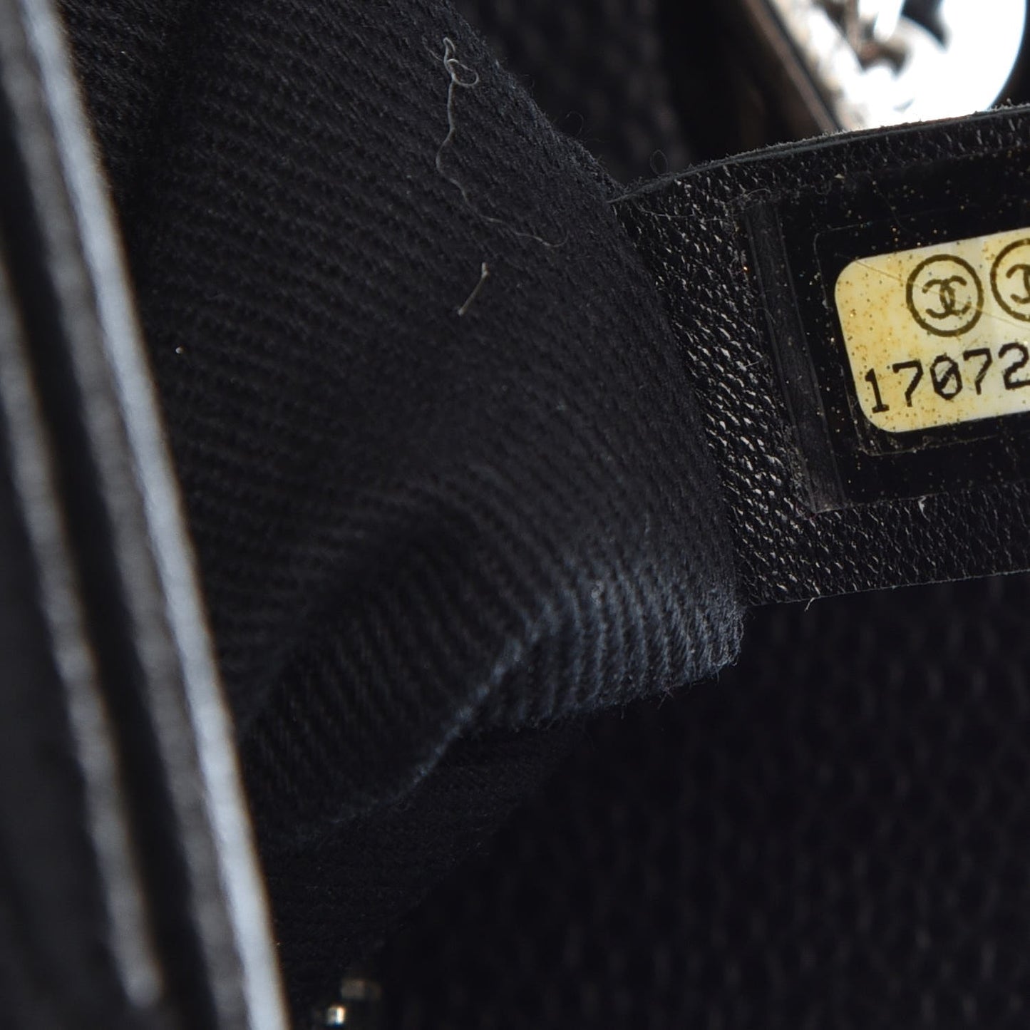 Caviar Quilted Shopping Tote Black