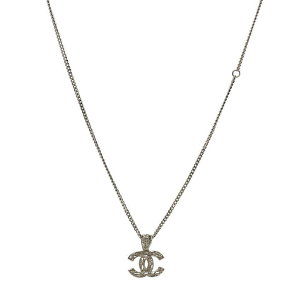 Chanel Tweed Effect CC Necklace Gold 1 of 6