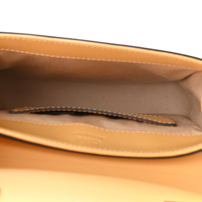 Chloe Calfskin Crocodile Embossed Mini C Double Carry Honey Gold 5 of 9