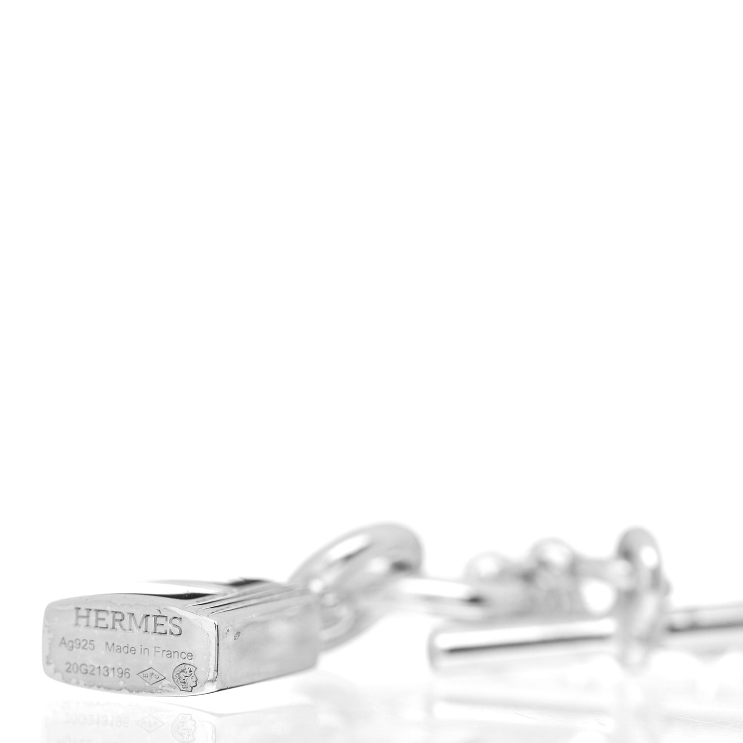 Sterling Silver Cadenas Kelly Lock Pendant Necklace