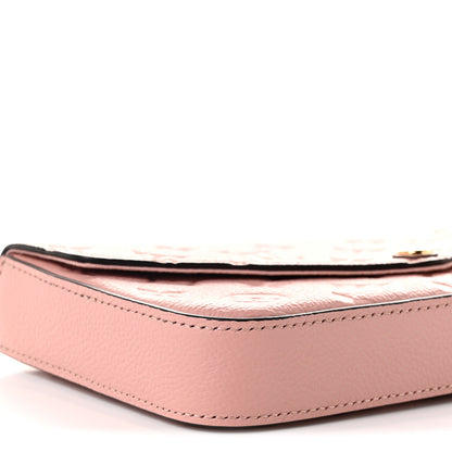 Louis Vuitton Empreinte Pochette Felicie Chain Wallet Rose Poudre 9 of 10