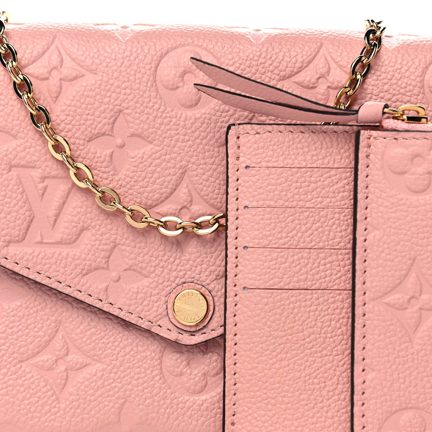 Empreinte Pochette Felicie Chain Wallet Rose Poudre