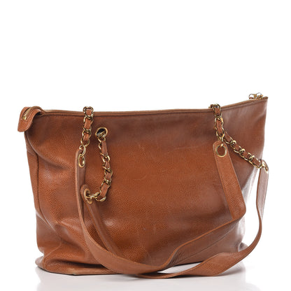 Chanel Caviar Flap Shoulder Bag Brown 3 of 26