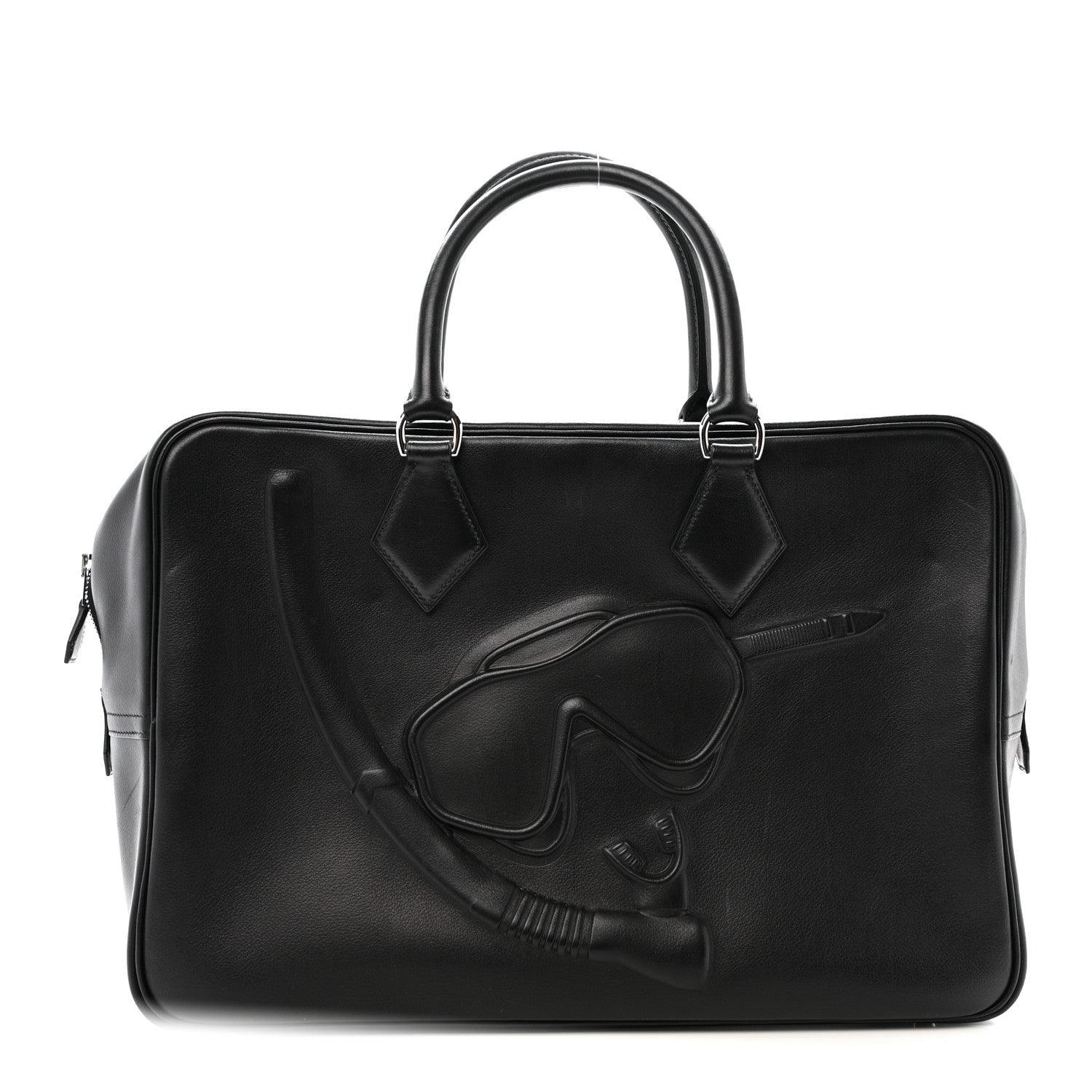Hermes Evergrain Dr. No Plume 40 Black 1 of 12
