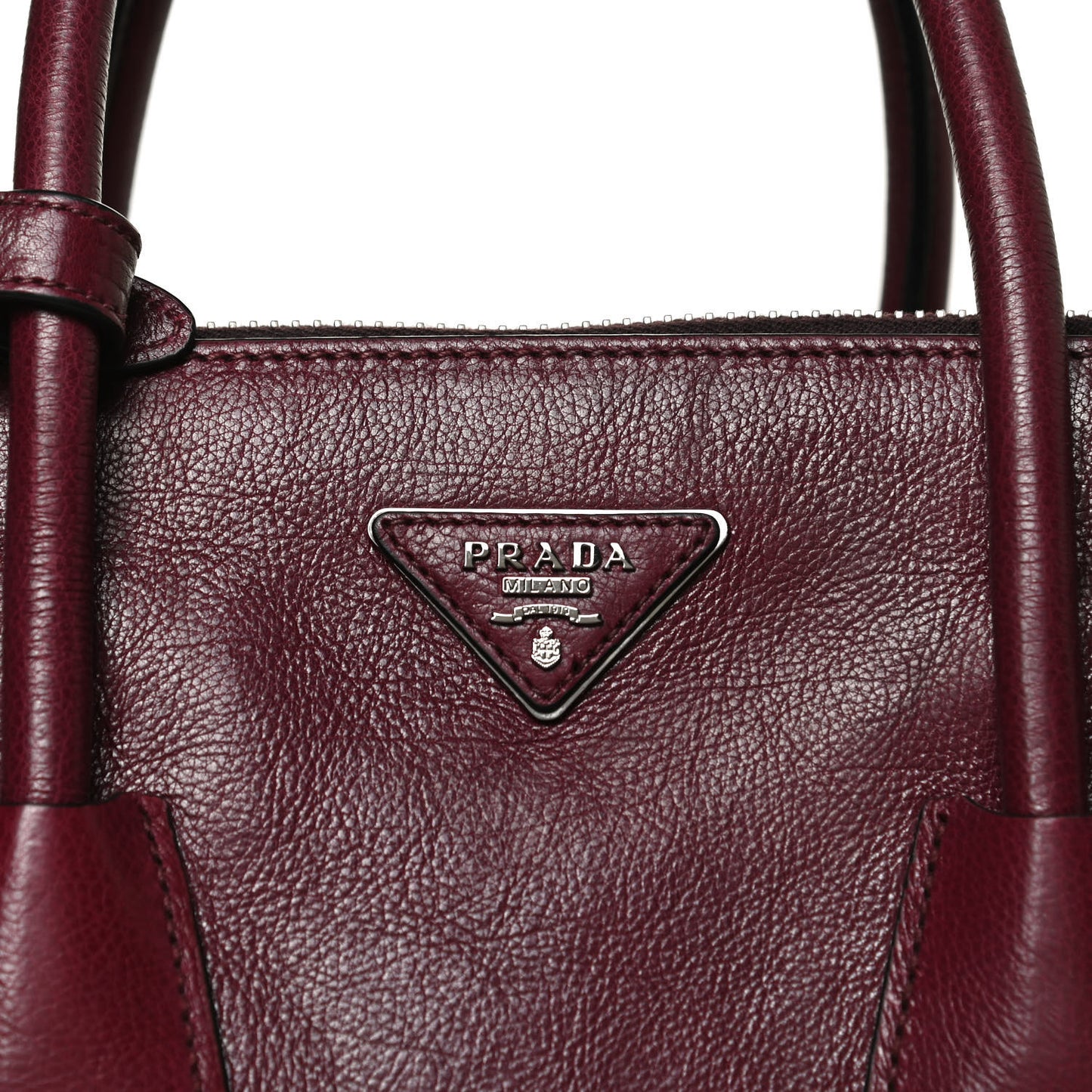 Glace Calf Twin Pocket Tote Ametista