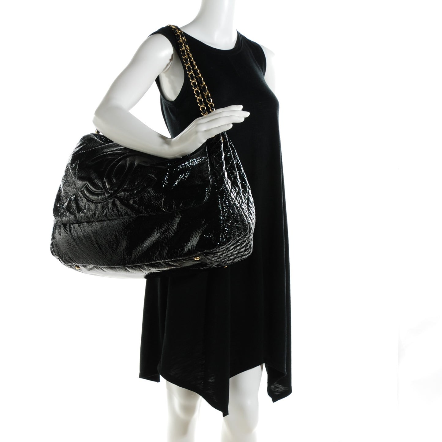 Vinyl XL Rock and Chain Flap Black