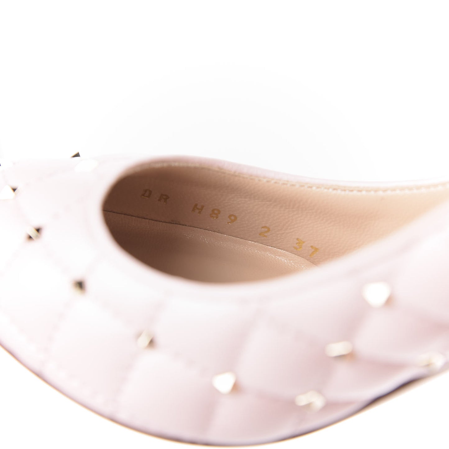 Nappa Rockstud Spike 90mm Pumps 37 Water Rose